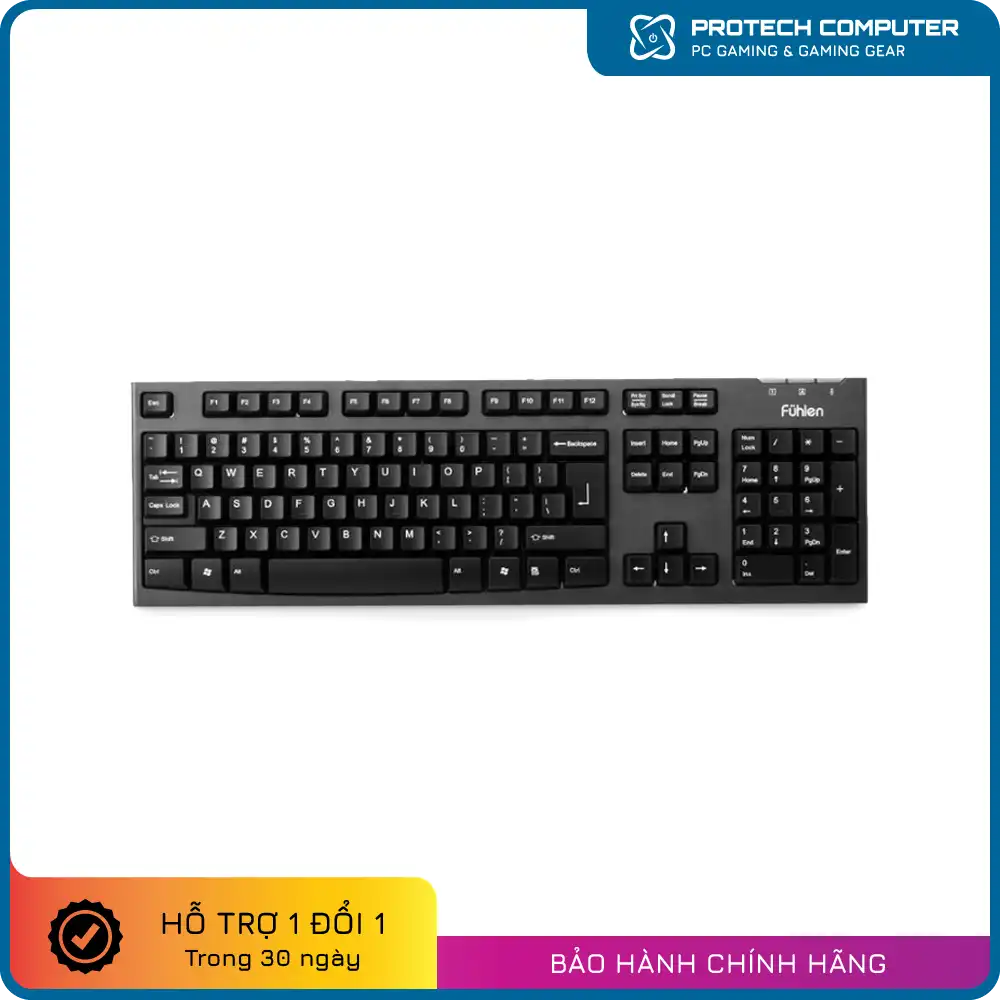 Bàn phím Fuhlen L411 Đen